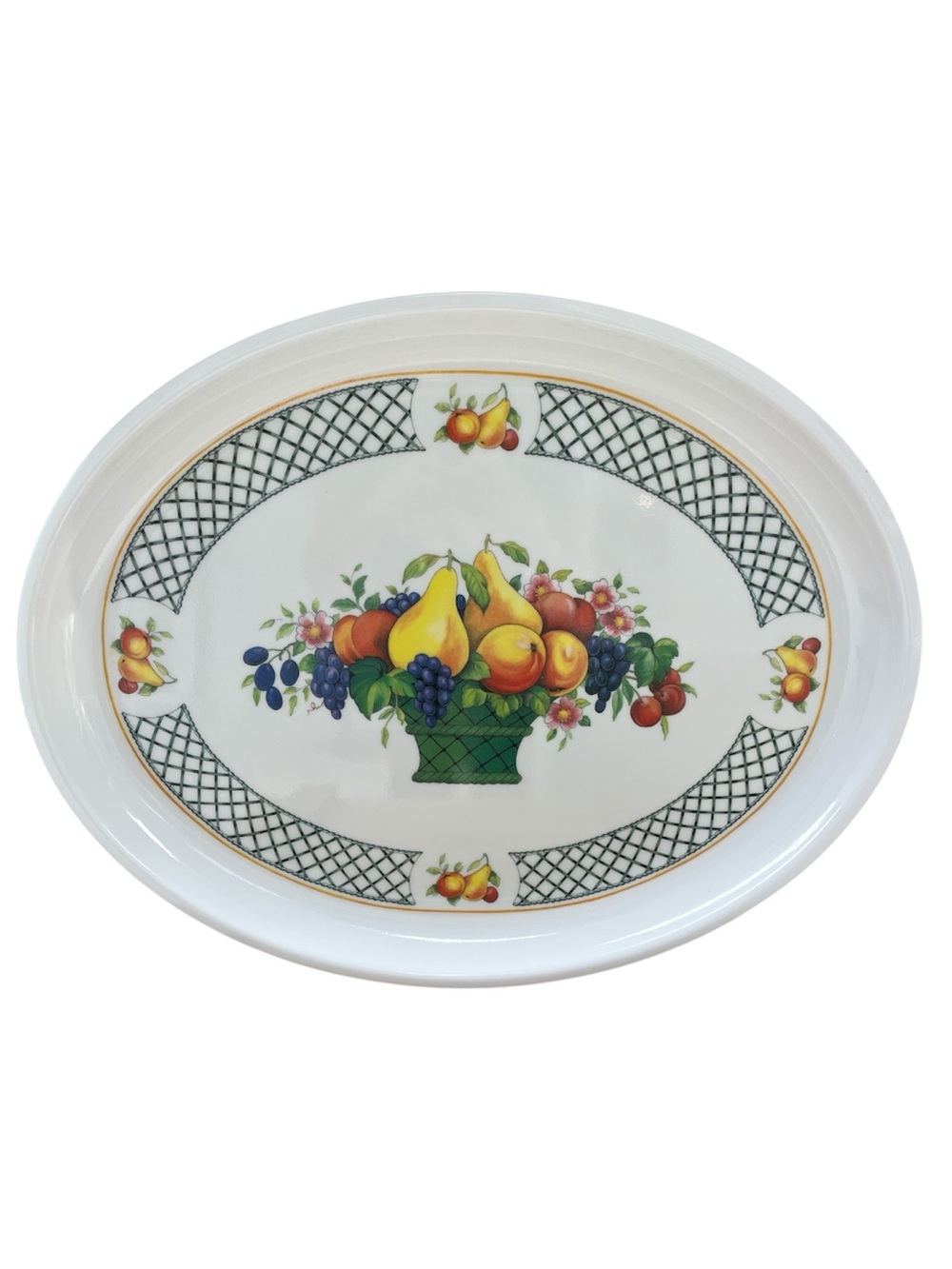 Villeroy & Boch Basket Weave Oversized Large Melamine Oval Tray Serving Platter